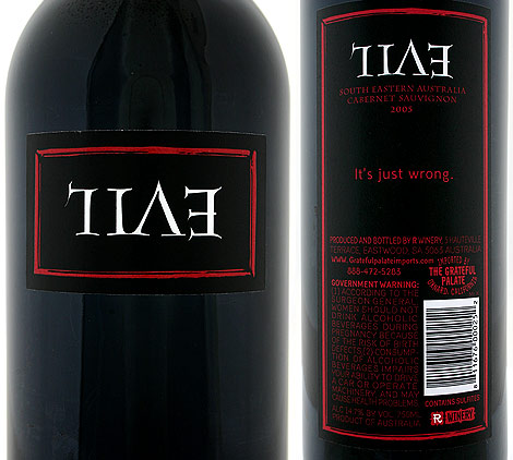 Evil Cabernet Sauvignon 2005 Evil Cabernet Sauvignon 2005