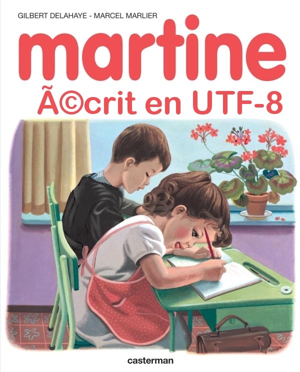 Martine ÃƒÂ©crit en UTF-8